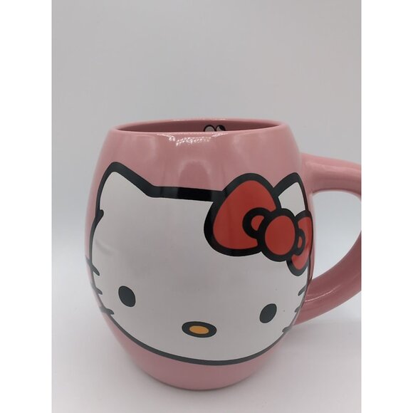 Hello Kitty Pink Mug 2022 Sanrio Bioworld Micro/Dishwasher Safe - Picture 2 of 4